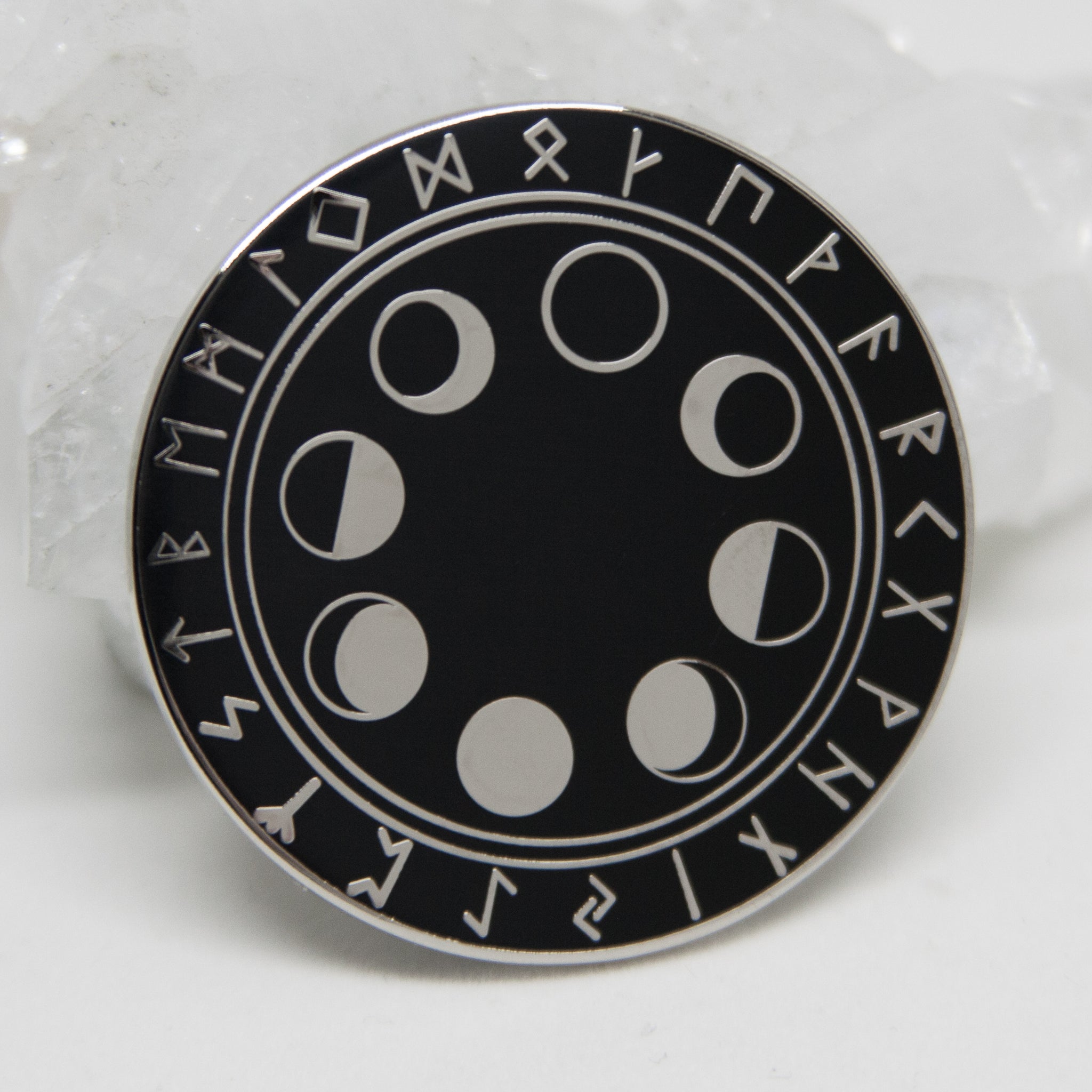 Moon Phase & Rune Hard Enamel Pin *discounted*