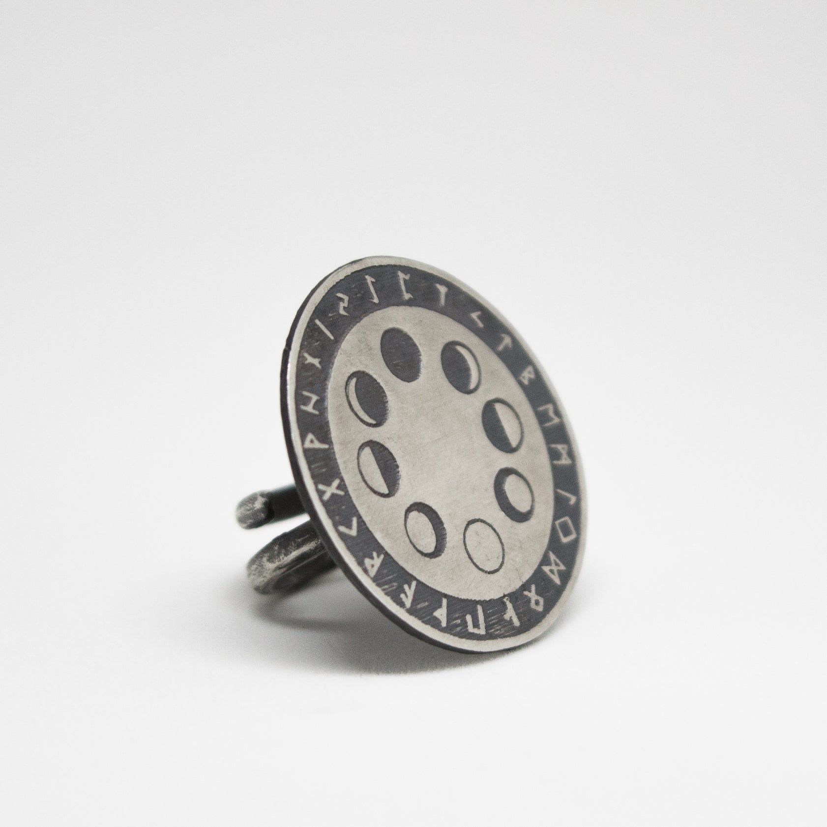 Moon Phase & Rune Ring - Ready To Ship