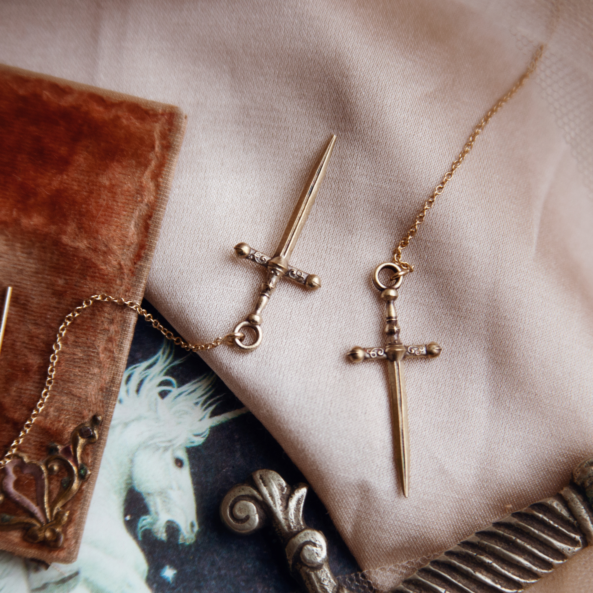 Ritual Dagger Ear Threaders