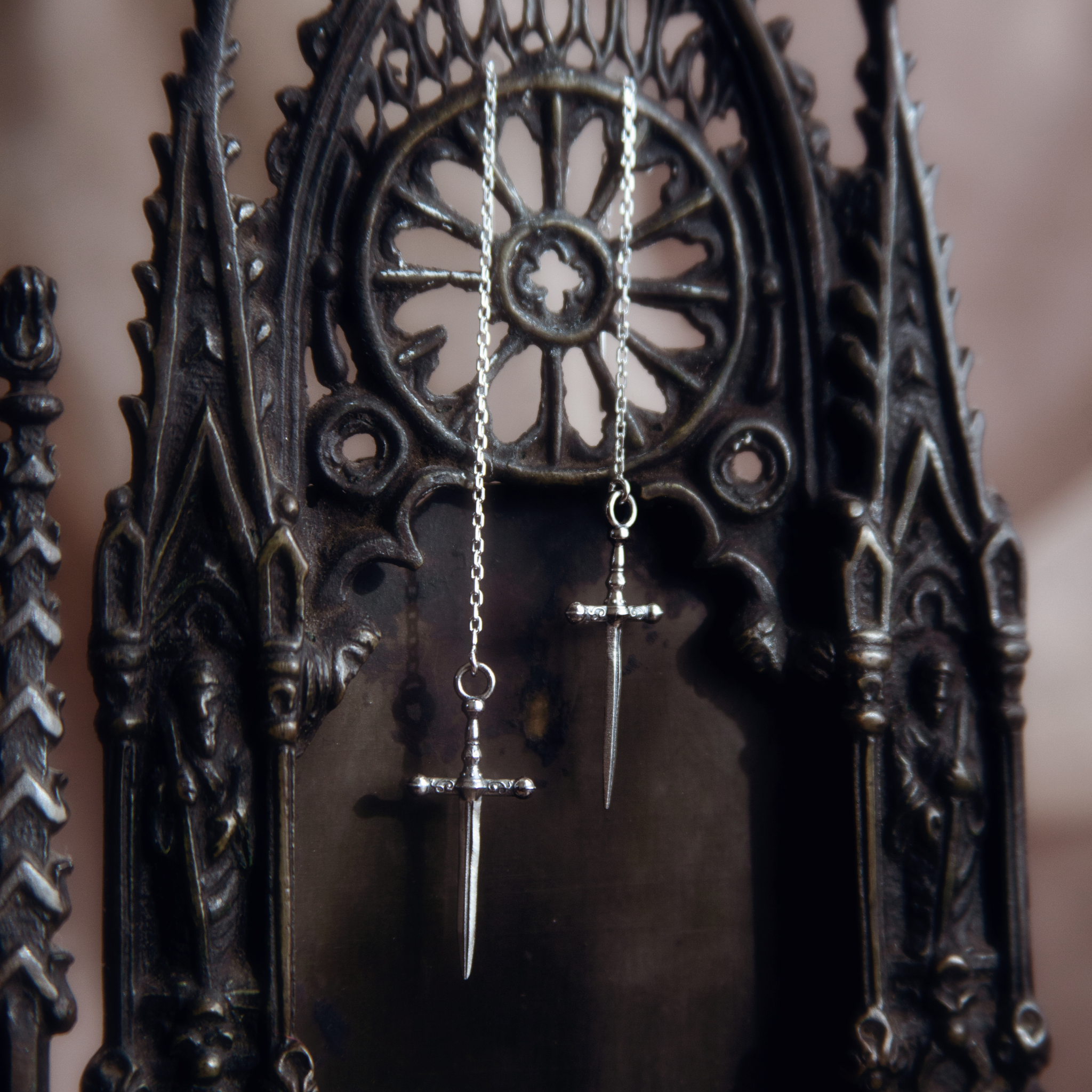 Ritual Dagger Ear Threaders