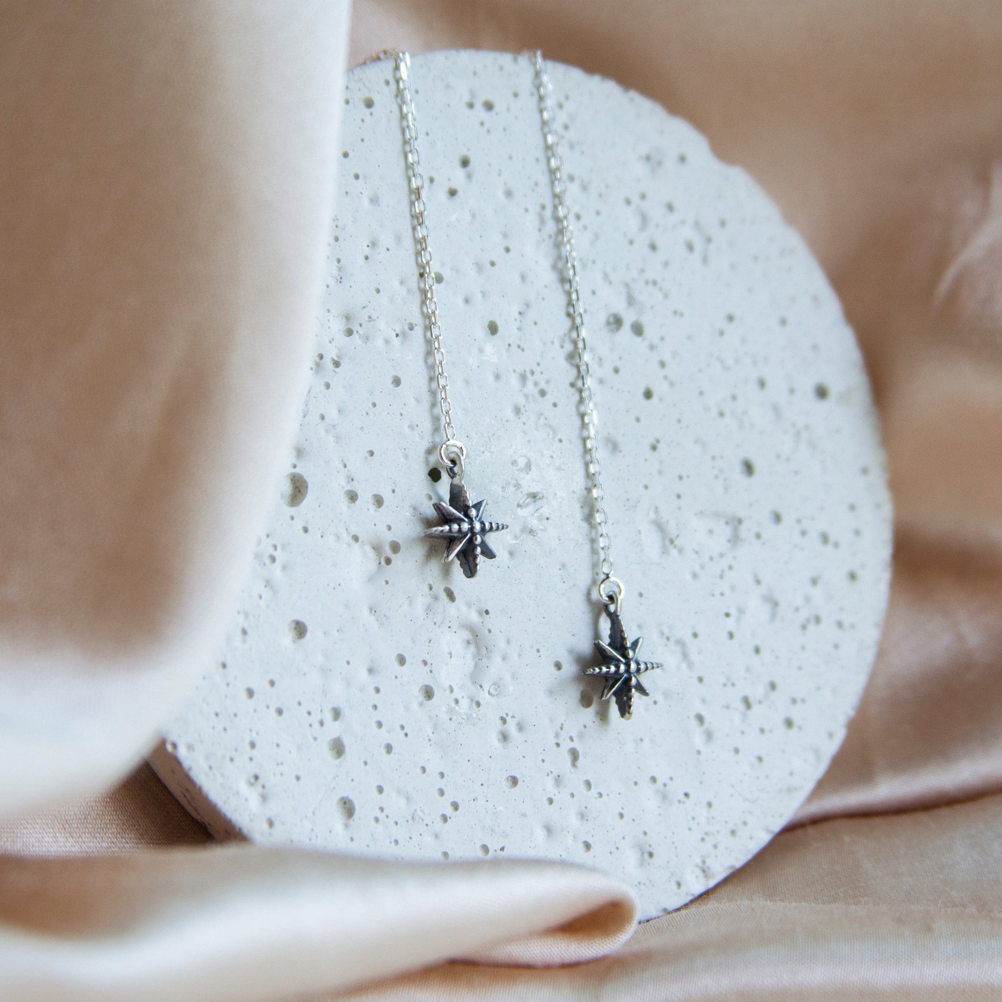 Astraea Ear Threaders in sterling silver