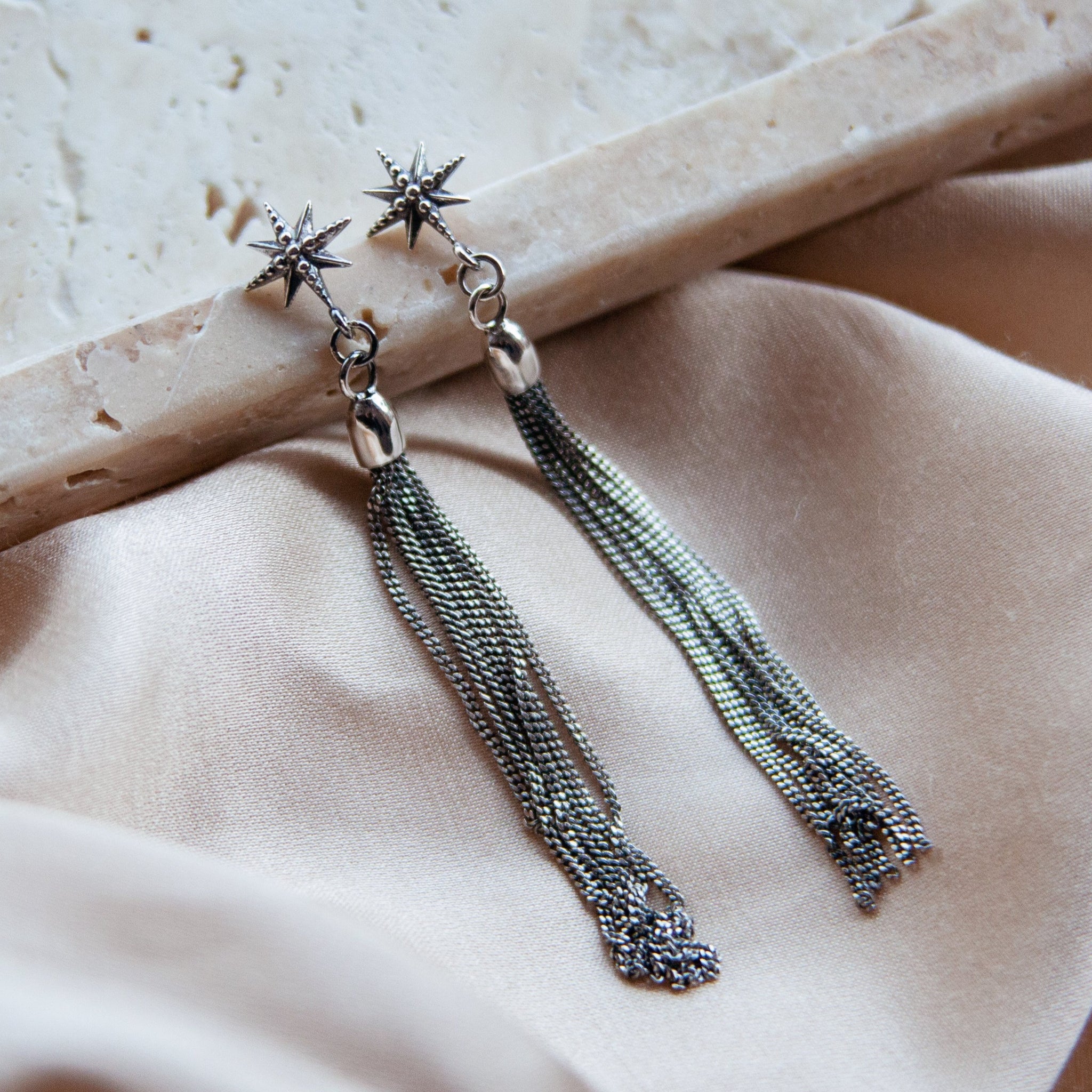 Stardust Earrings in sterling silver