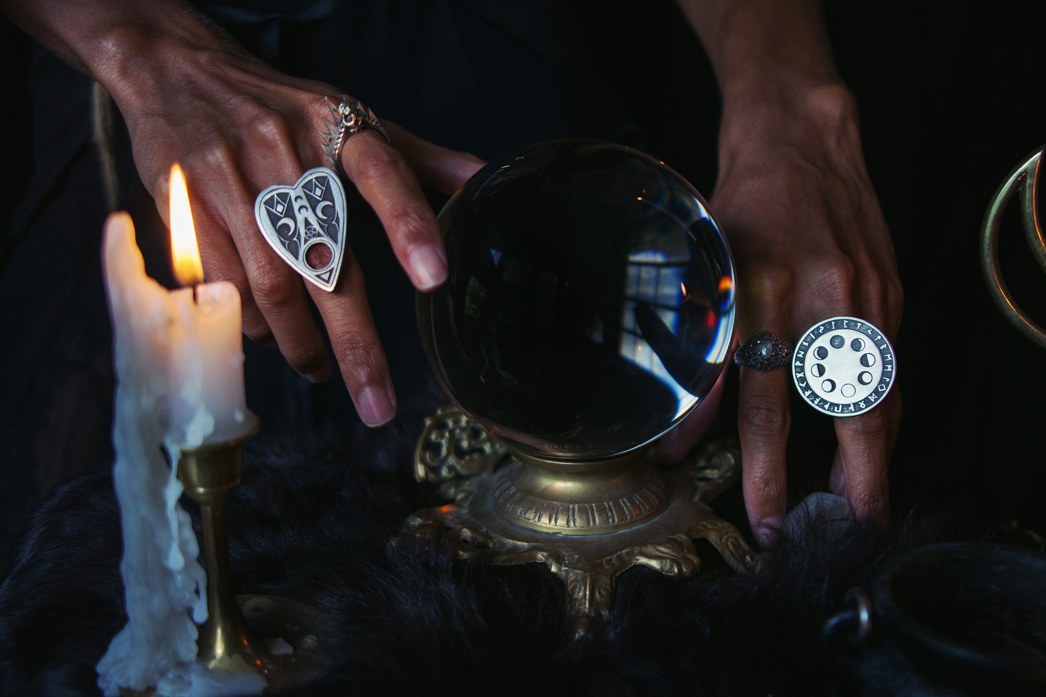 Moon Phase & Rune Ring